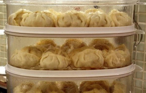 Пельмени на пару